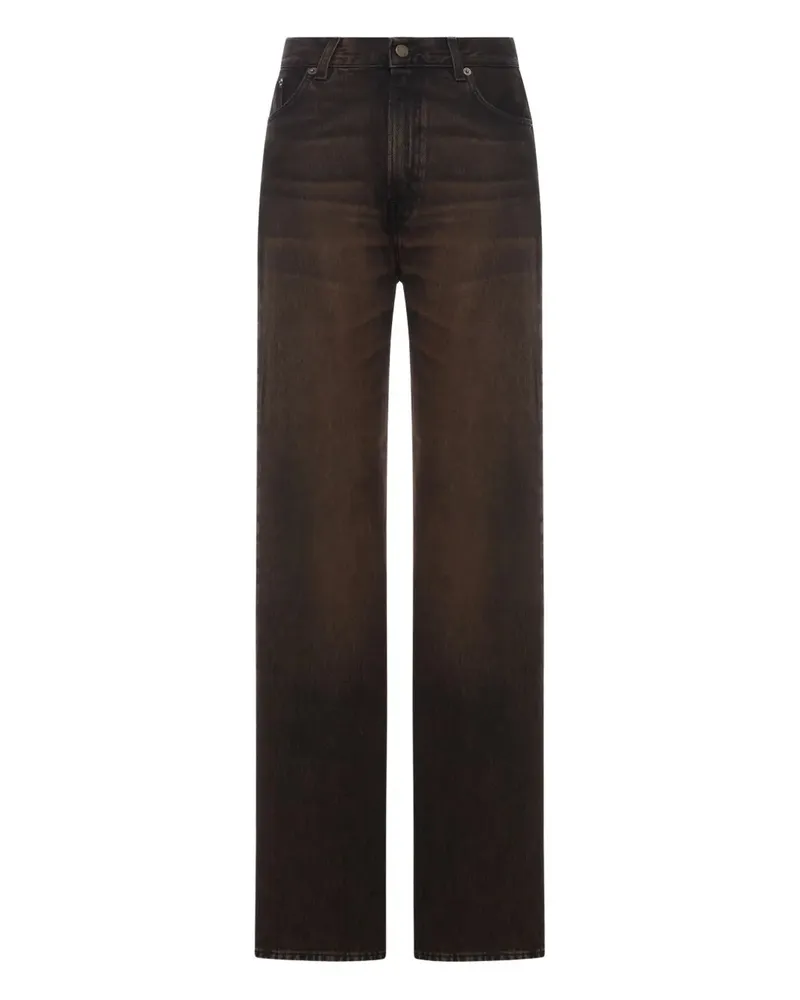 Haikure Koreanisch verblasste Jeans Brown