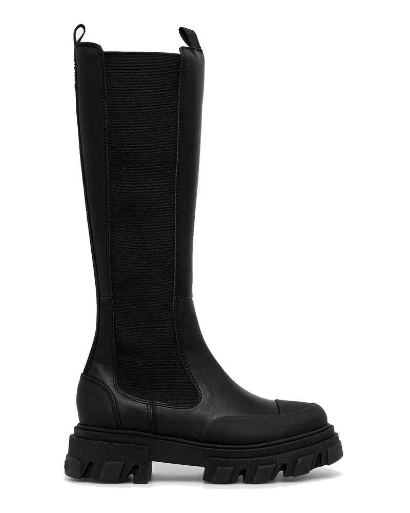 Ganni Hohe Chelsea-Stiefel von  mit Stollen Black