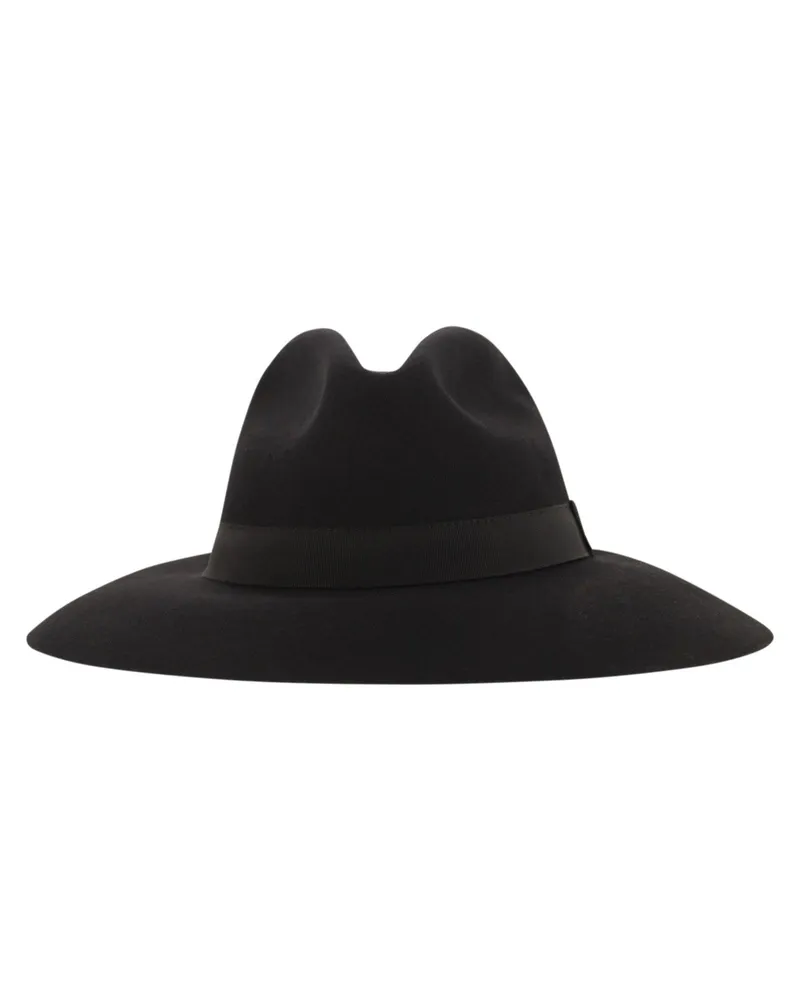 Fay Wolle Filzhut Black