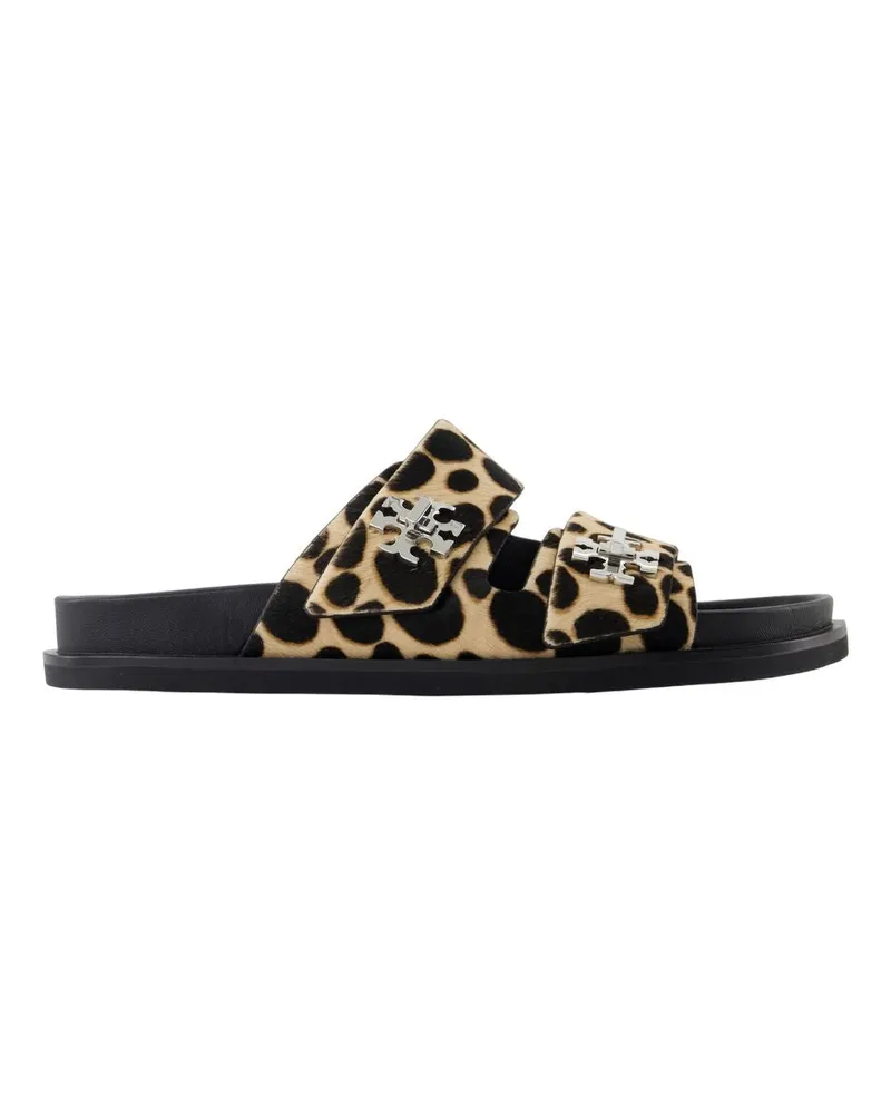 Tory Burch T sperren Sport Sandalen e Leder gedruckt Printed