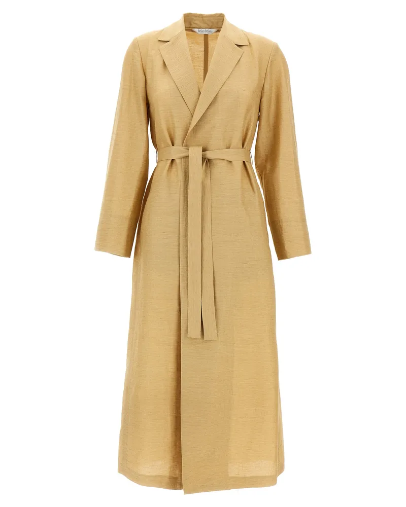 Max Mara Meandro' Mantel Beige