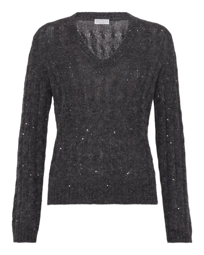 Brunello Cucinelli Pullover grau Grey