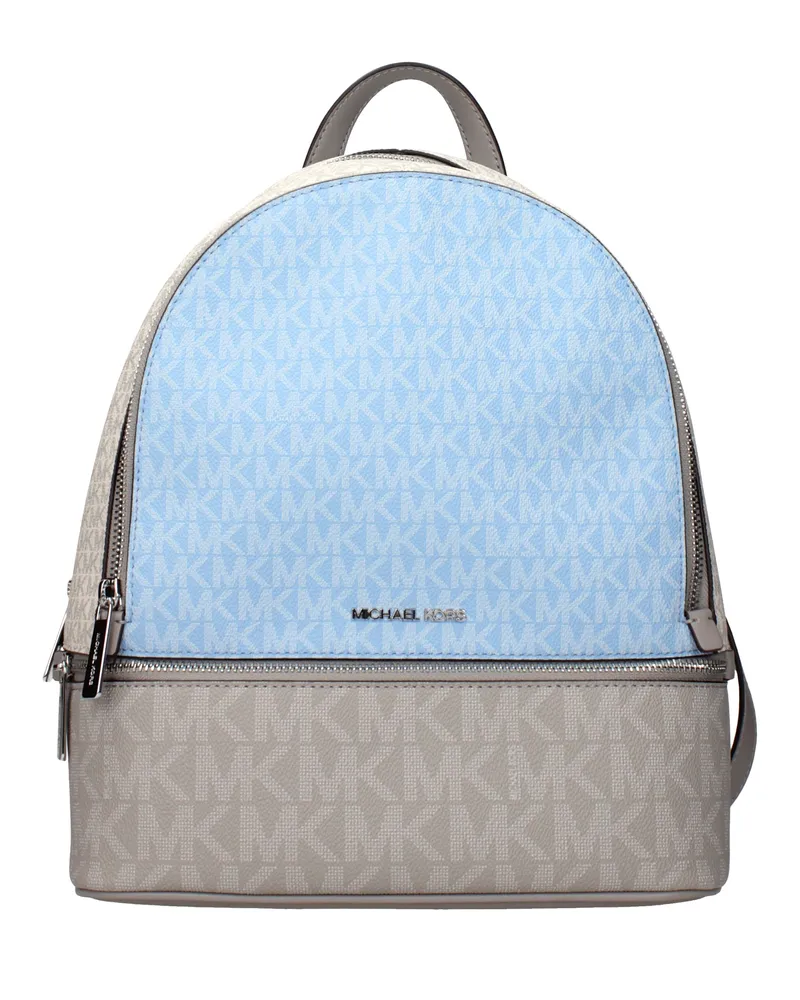 Michael Kors Damens Rhea Stoffrucksäcke und Umhängetaschen Beige/Soft Sky -