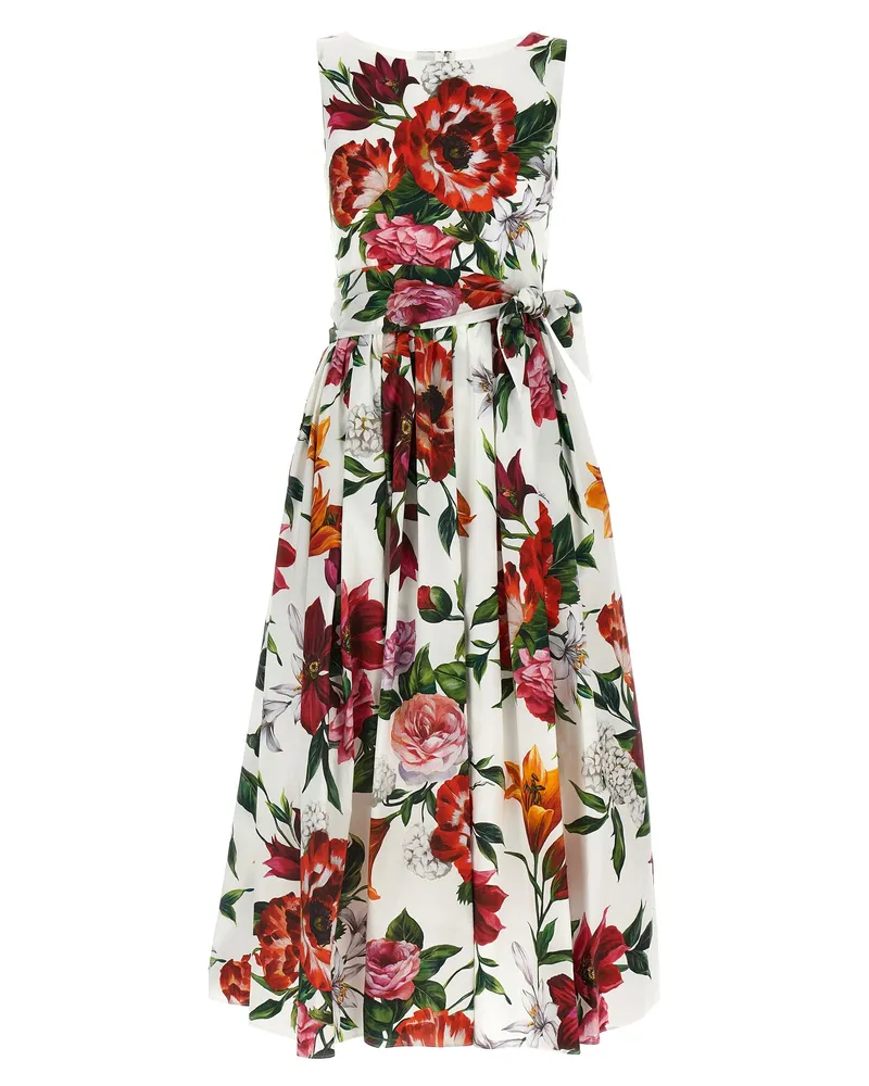 Dolce & Gabbana Blumengedruckter Kleid Multicolor
