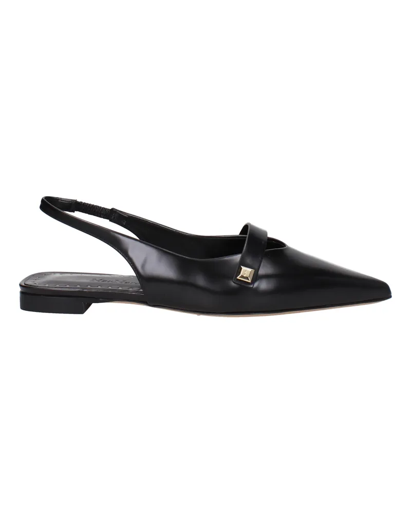 Max Mara Damens Sandalen aus schwarzem Leder -