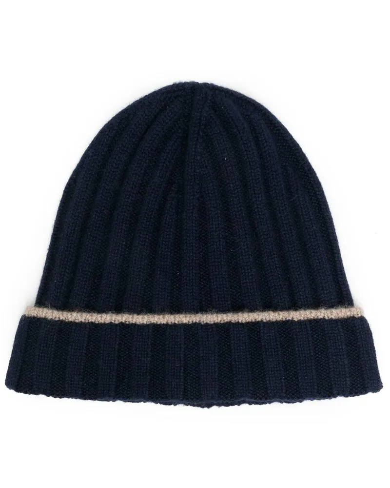 Brunello Cucinelli Cashmere Beanie Blue