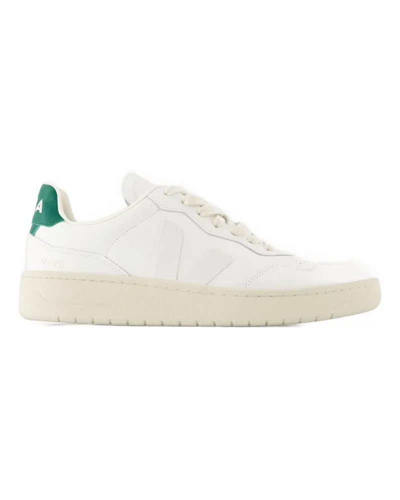 VEJA V 90 Turnschuhe  Leder Weiß White