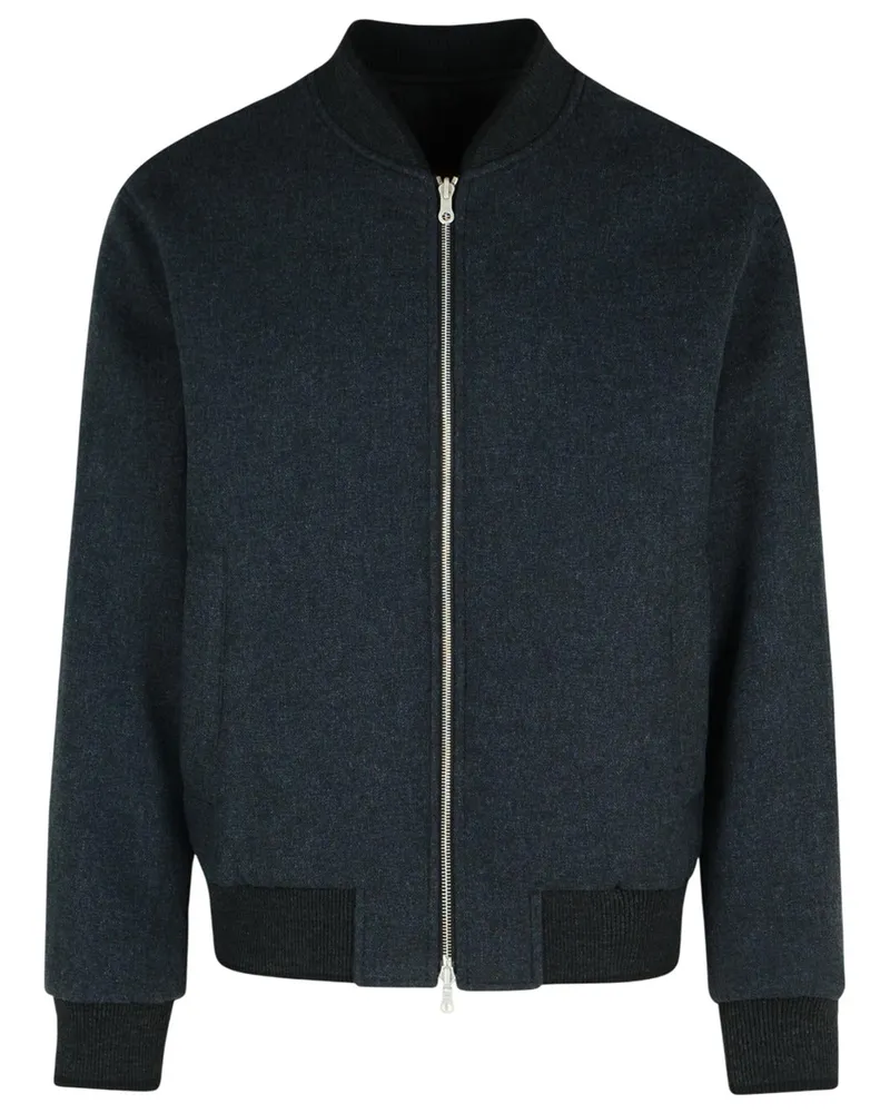 Dries van Noten Trocknen Van Note Men`s Reversible Jacke mit schwarzer Baumwolle, "Volker 803	dark