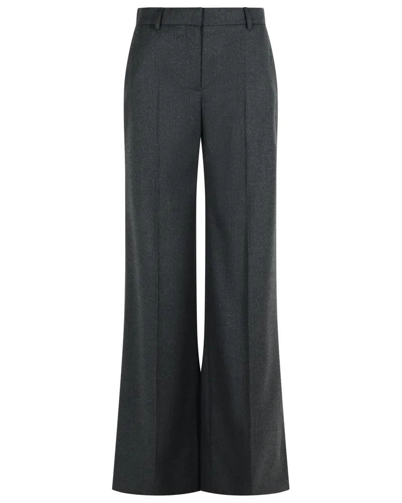 Stella McCartney Flarger' graue Wollhosen Cenere Grey
