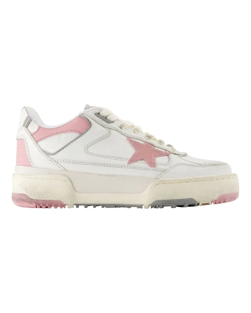 Golden Goose Vierundvierzig Turnschuhe goldener Gänse Deluxe Marke Leder weiß White
