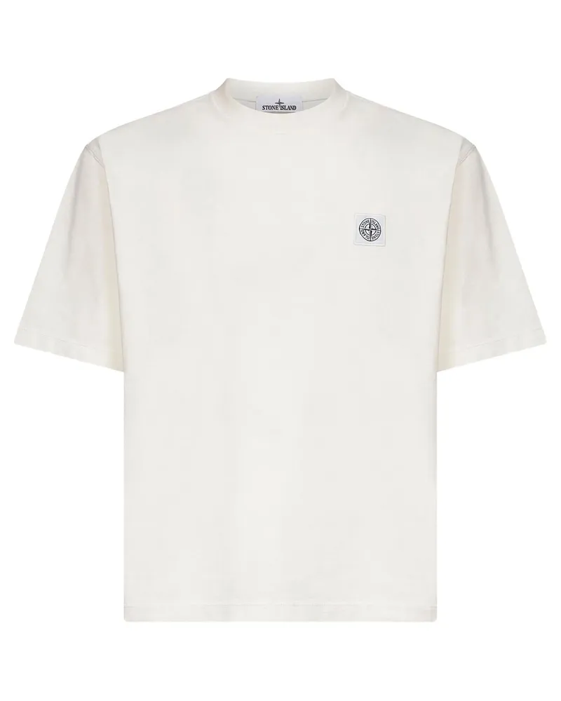 Stone Island T -Shirts und Polos Weiß White
