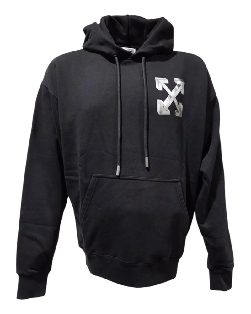 OFF-WHITE Kapuzenpullover aus cremefarbener Baumwolle 1072