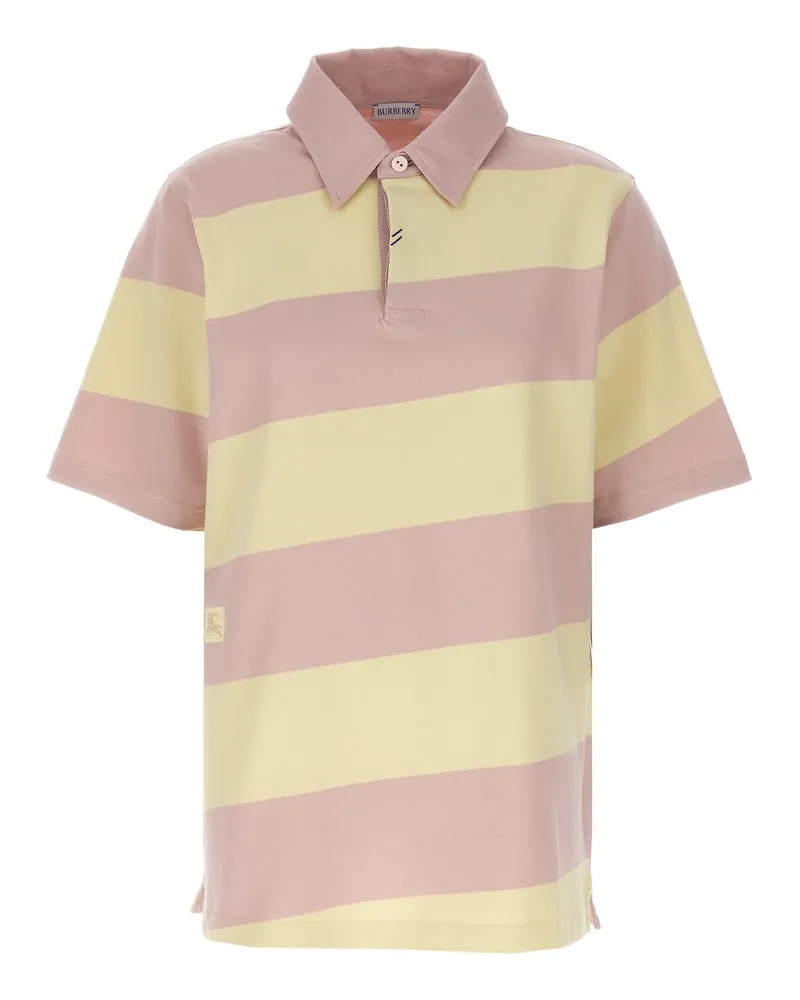 Burberry Logo gestreiftes Poloshirt Multicolor