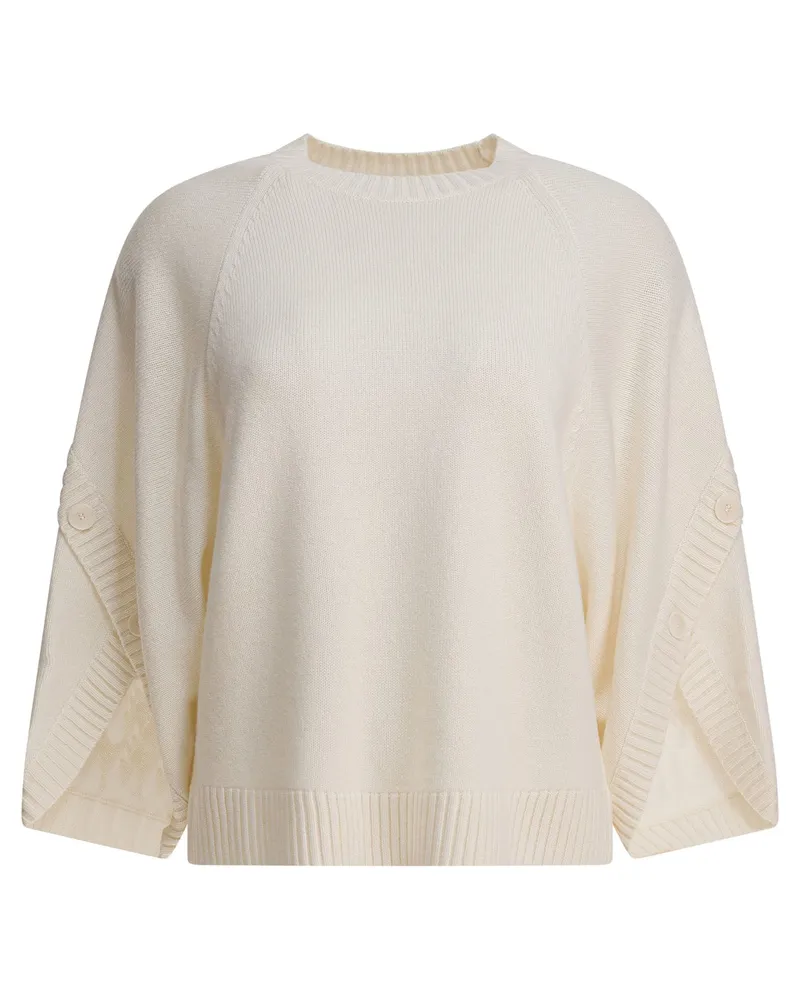 Max Mara Pullover aus Wolle und Kaschmir White
