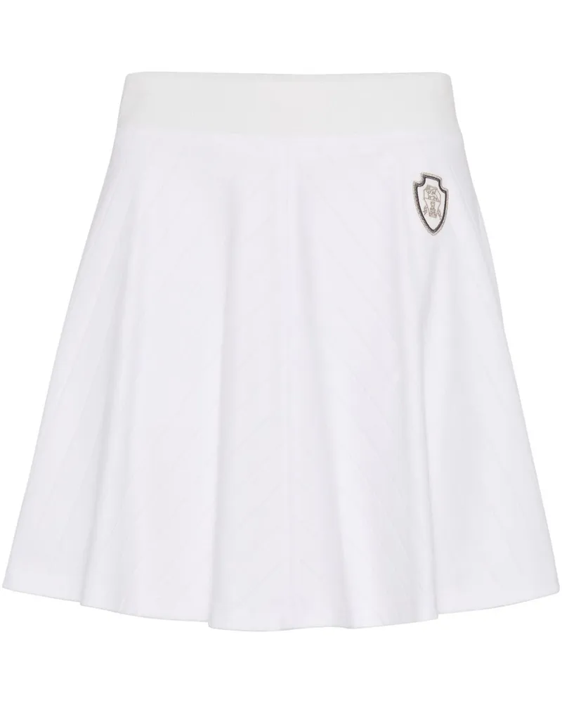 Brunello Cucinelli Baumwoll -Minirock White