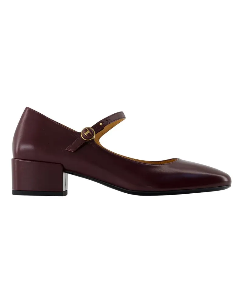 TOD'S Mary Janes Tod 's Leder Bordeaux Burgundy