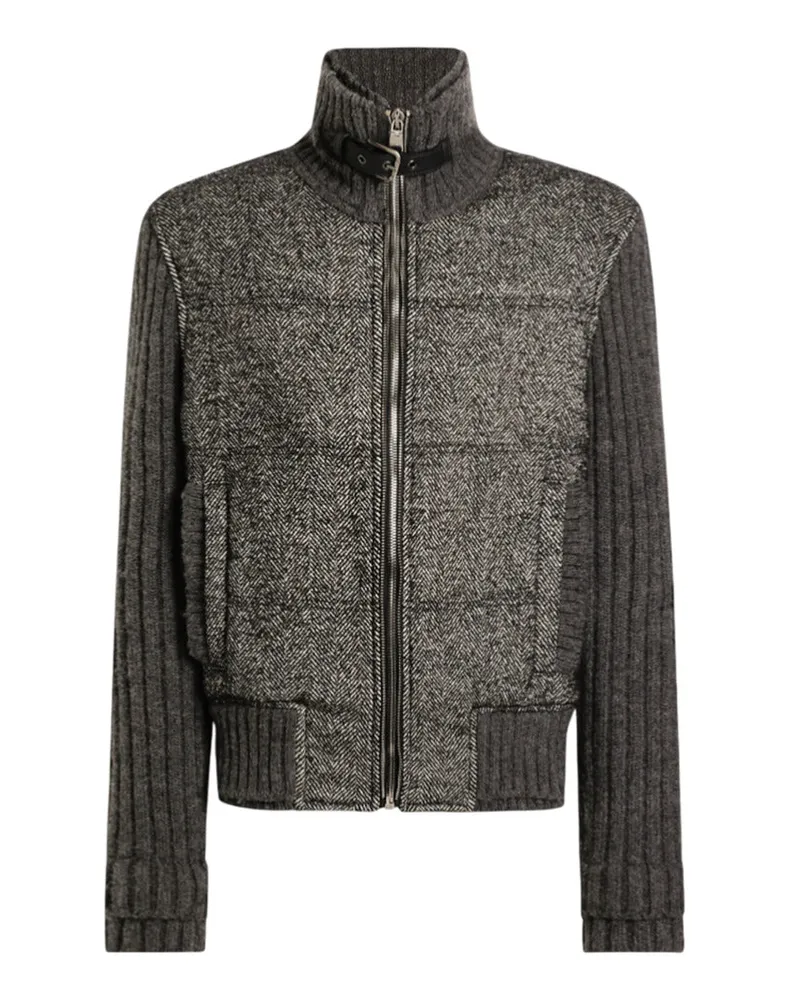 Dolce & Gabbana Hahnentritt-Strickjacke N0352