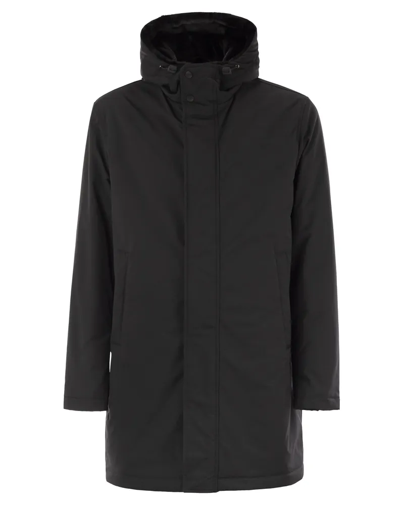 Herno Kapuzenparka mit Kapuzenparka Black