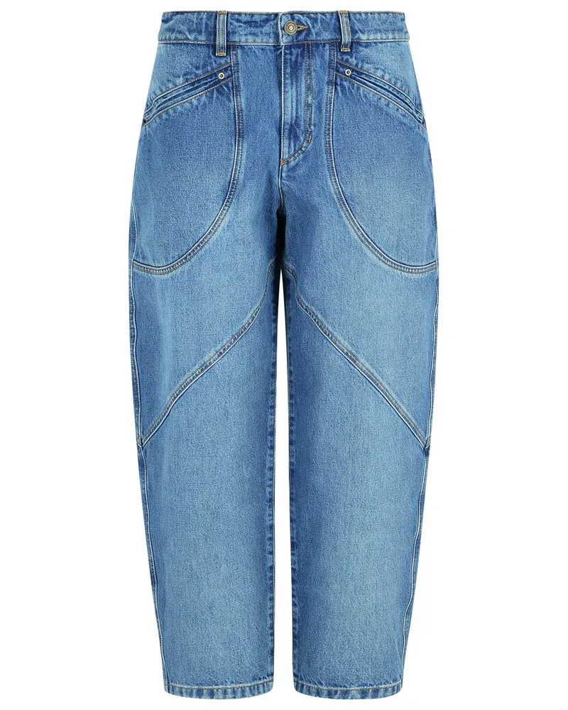 Isabel Marant Catarina' Blue Cotton Jeans Blue