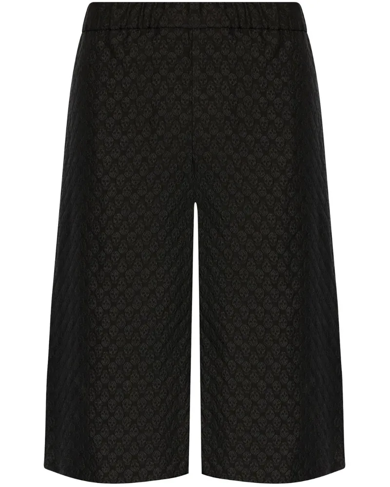 Alexander McQueen Alexander MC Königin Schädel Druck Bermuda Shorts Black
