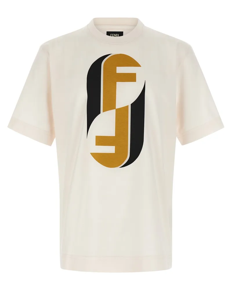 Fendi Fendinity' T -Shirt Beige