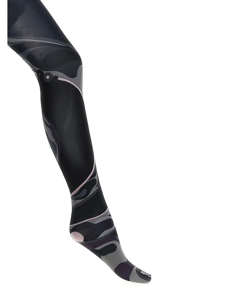 Emilio Pucci gemusterte gedruckte Strumpfhose Multicolor