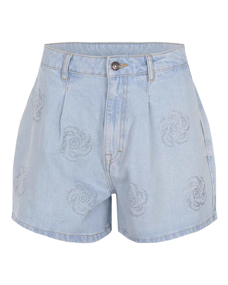 ROTATE Birger Christensen Shorts drehen sich aus Jeans Light