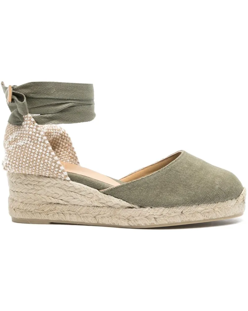 Castañer Carina Canvas Espadrilles Green
