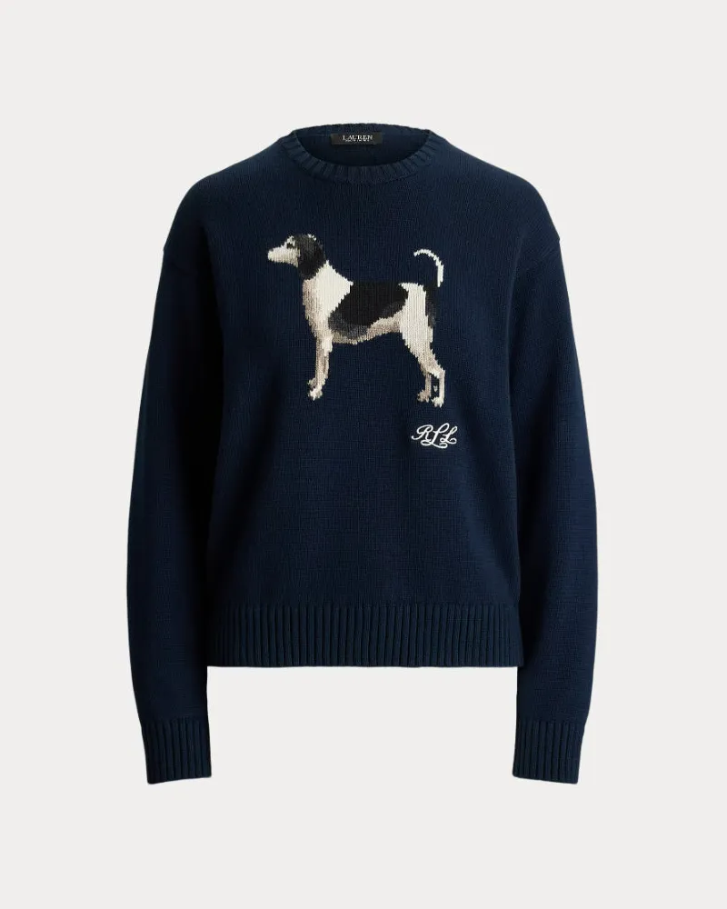 Ralph Lauren Riednee Langarmpullover Blue