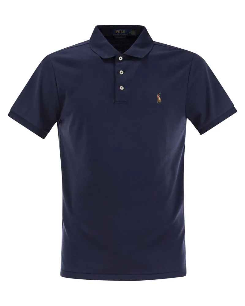 Ralph Lauren Slim Fit Custom Cotton Polo Navy