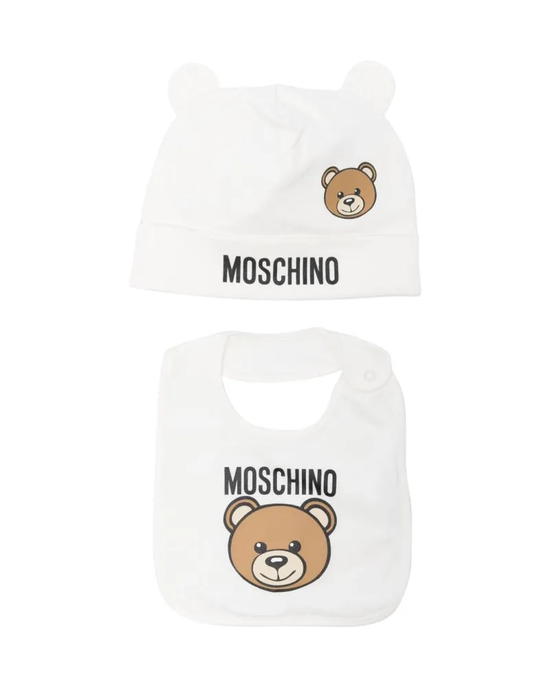 Moschino Hut und Gag -Set White