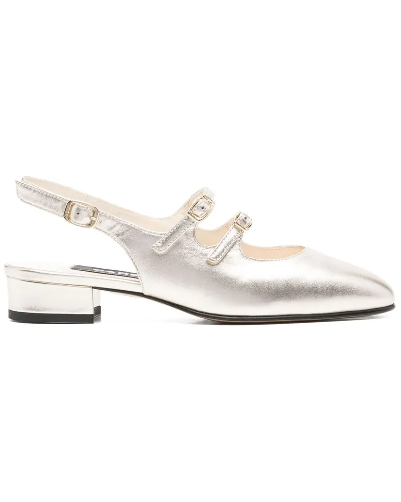 Carel Peche Laminierte Lederballette Grey