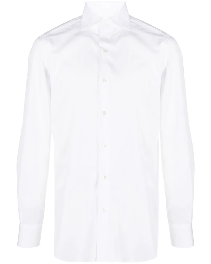 Finamore 1925 Napoli Baumwollhemd White