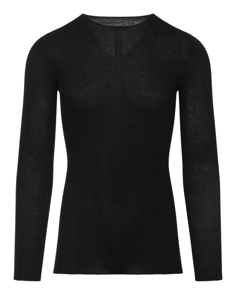 Rick Owens gerippter Wollpullover 09