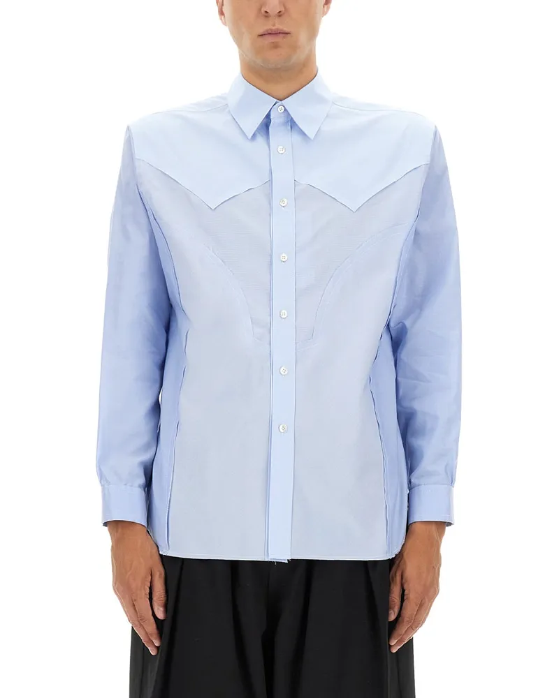 Maison Margiela Baumwollhemd Azure