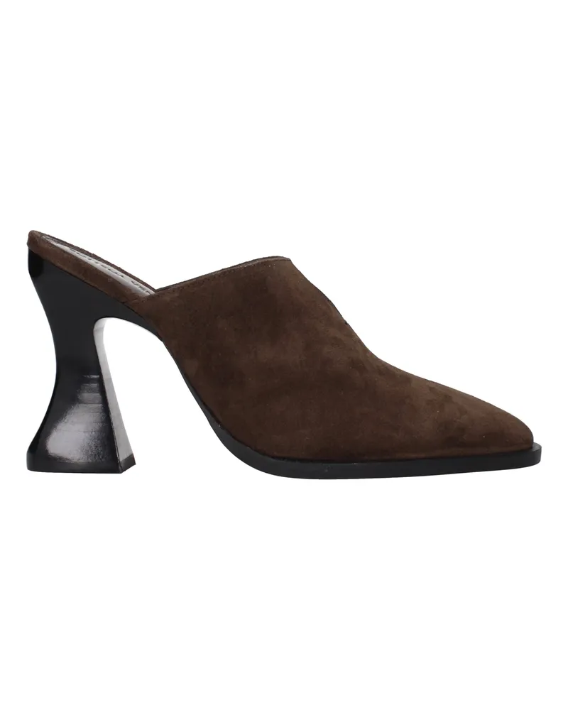 Bottega Veneta Cha Cha Sandalen Damen Wildleder Braun/Dunkle Schokolade -