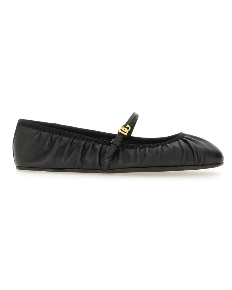 Dolce & Gabbana Nappa Ballerina Black