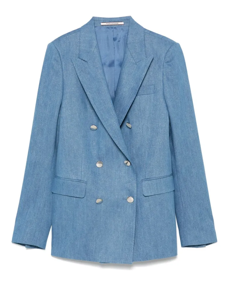 Tagliatore Cotton Double Breasted Jacke Clear