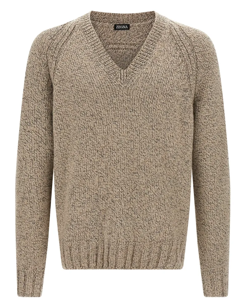 Ermenegildo Zegna Cashmere Pullover Beige