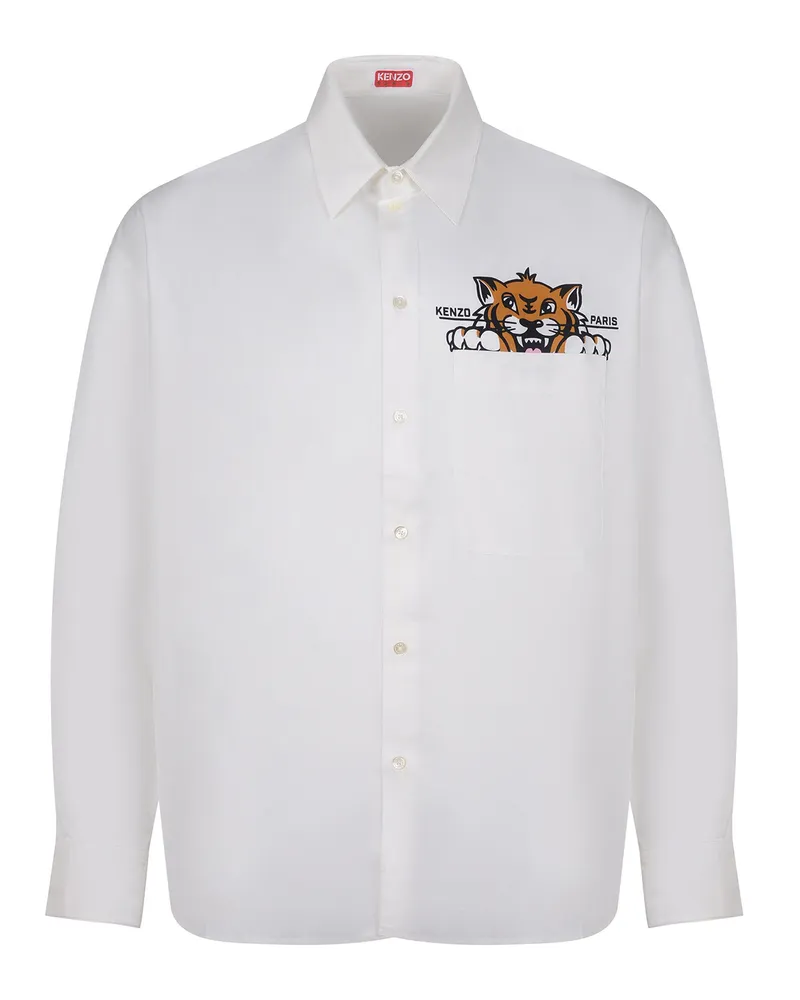 Kenzo Hemd aus Baumwolle White