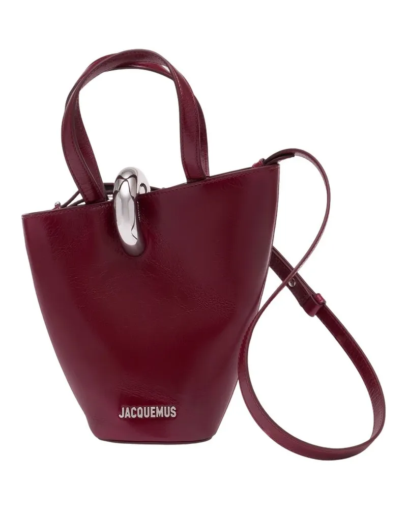 Jacquemus Le Petit Bambola  Leder Burgund Burgund