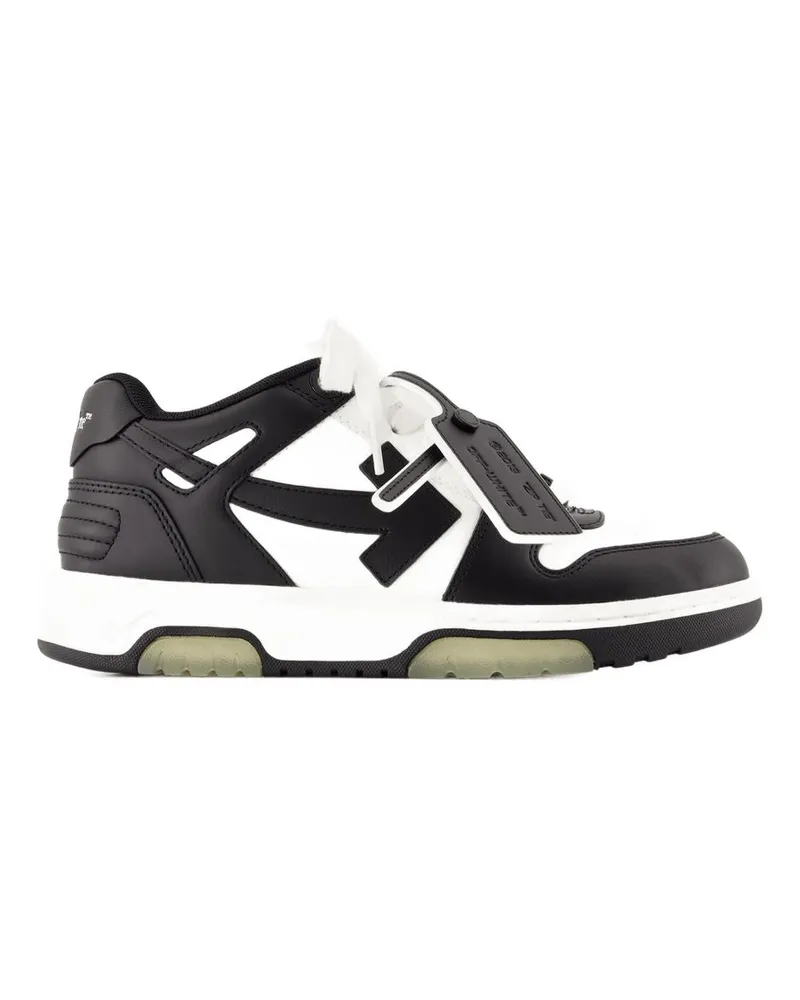 OFF-WHITE Out Of Office-Sneaker aus weißem Leder in Weiß Black