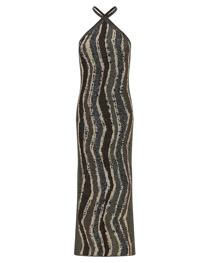 Missoni Wave Muster Kleid Multicolor
