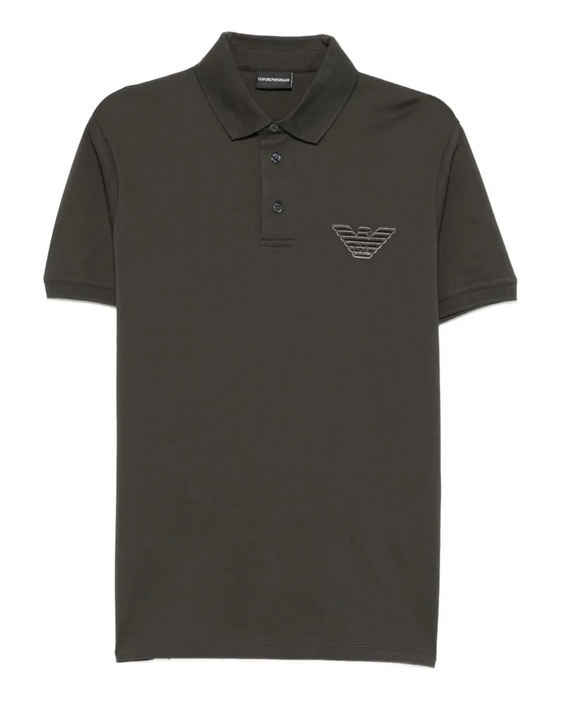 Emporio Armani Logo Cotton Polo -Hemd Green