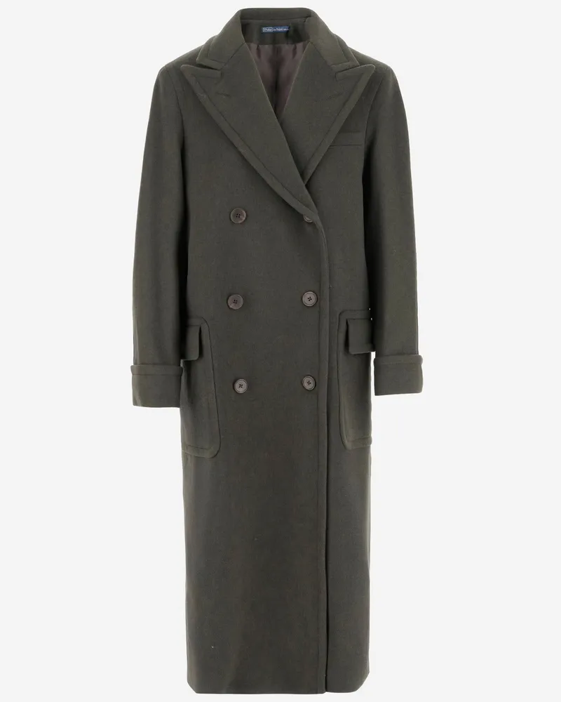 Ralph Lauren Wool Doppelbrustmantel Grey