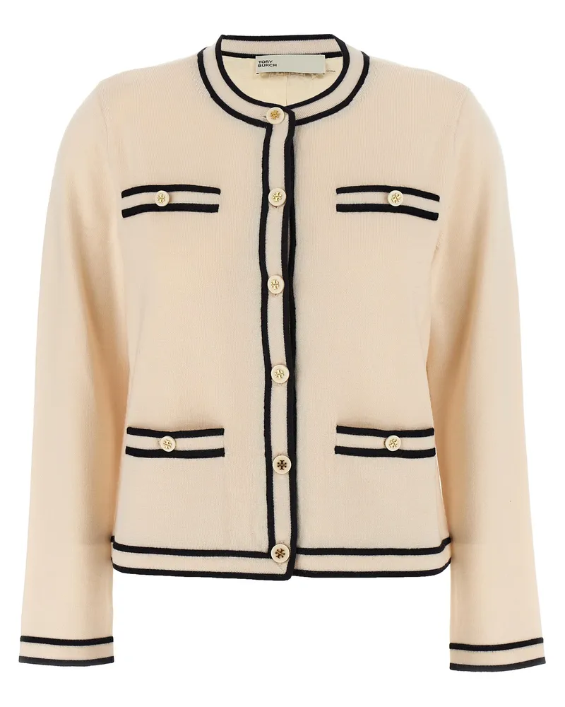 Tory Burch Kendra' Strickjacke White