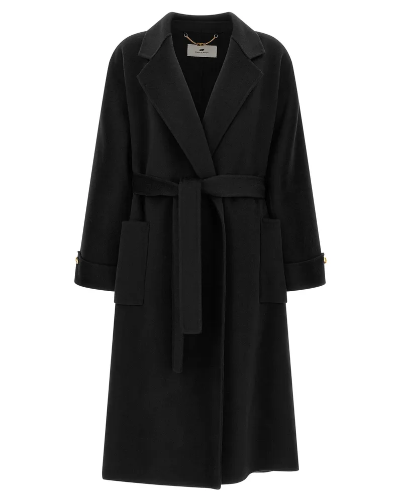 Elisabetta Franchi Dressingkleid Mantel Black