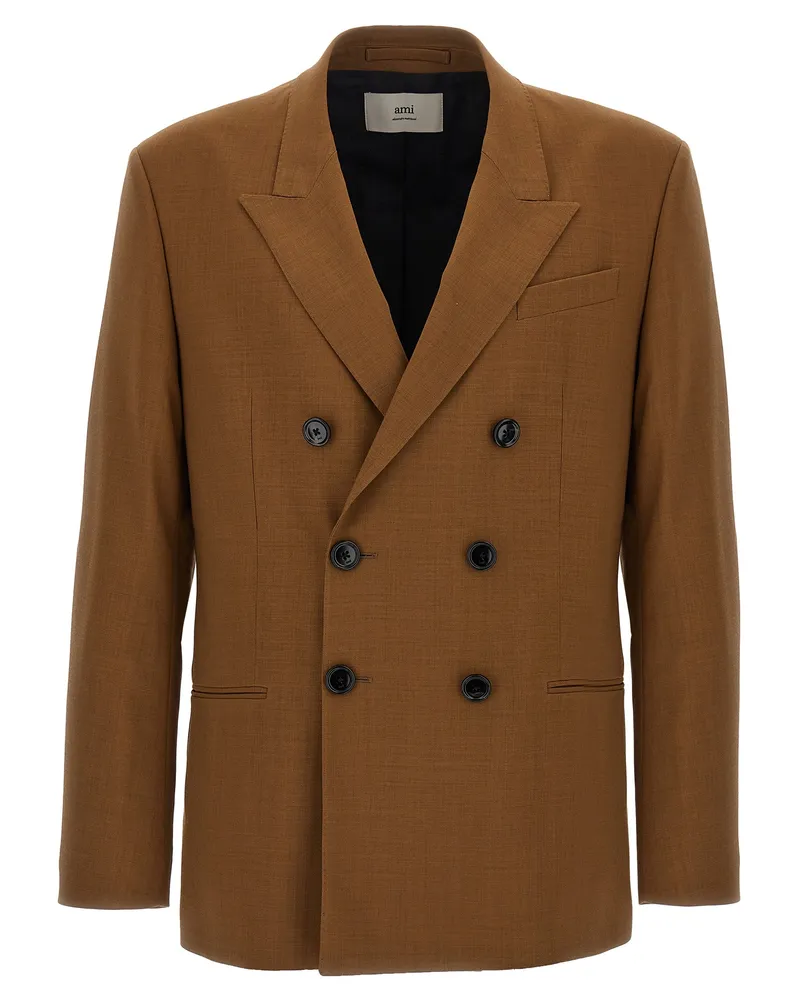 AMI Paris Doppelbrustblazer Brown