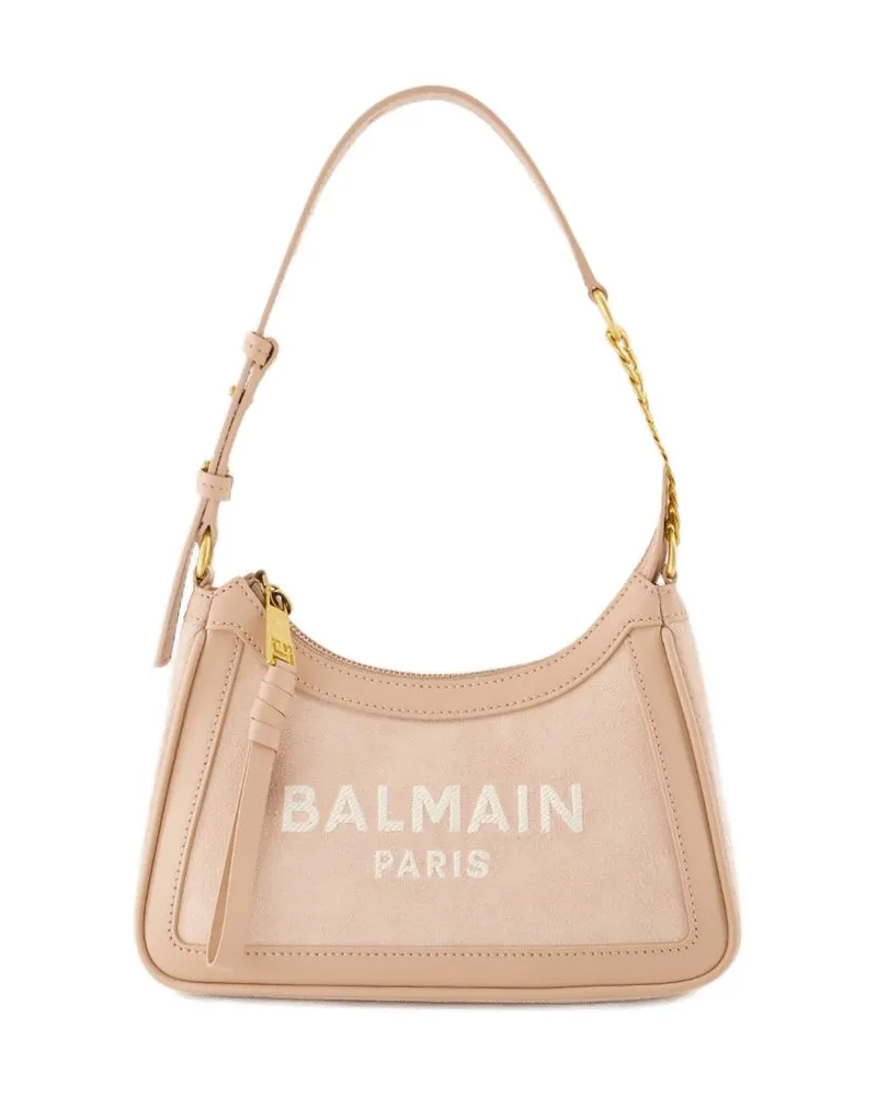 Balmain B Army Umhängetasche  Leder rosa Rosa