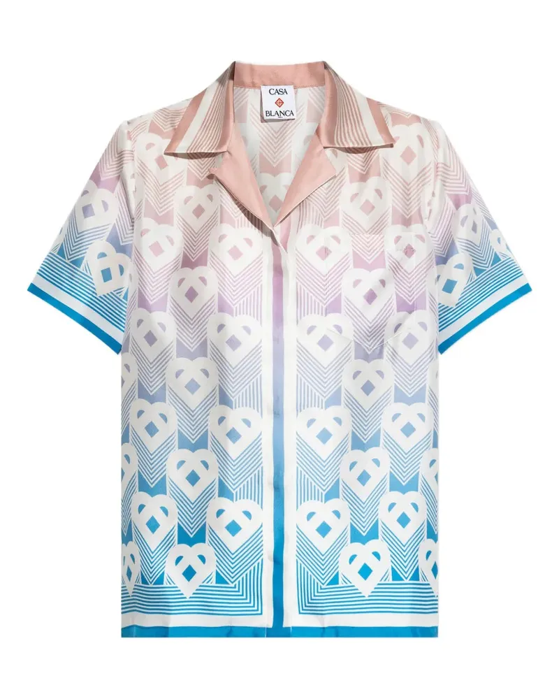 Casablanca Paris Monogrammed Hemd Degrade